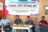 Foto: Diskusi FKUB bersama Forum Wartawan Media Online (FWMO) Lotim