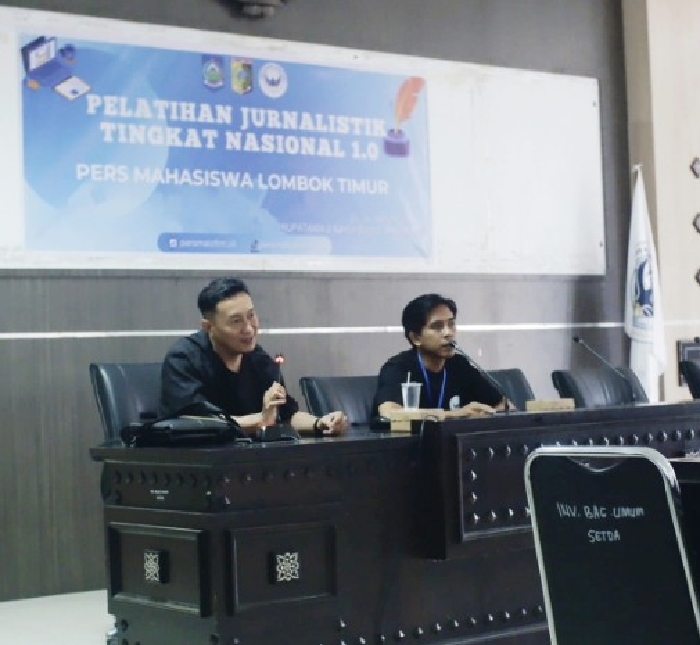 Foto: Pelatihan Jurnalistik Pers Mahasiswa di Pemda Lombok Timur