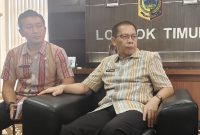 Foto: Wakil Bupati Lotim Ir.H.Moh Edwin Hadiwijaya.MM bersama Kabag Protokol dan Komunikasi Pimpinan
