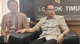 Foto: Wakil Bupati Lotim Ir.H.Moh Edwin Hadiwijaya.MM bersama Kabag Protokol dan Komunikasi Pimpinan