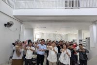 Foto: Perwakilan Bank Indonesia dan Pelaku UMKM CFD Rinjani Selong bersama jajaran Dinas Koperasi Lotim