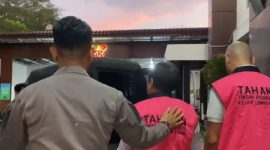 Foto: para tersangka korupsi proyek sumur bor