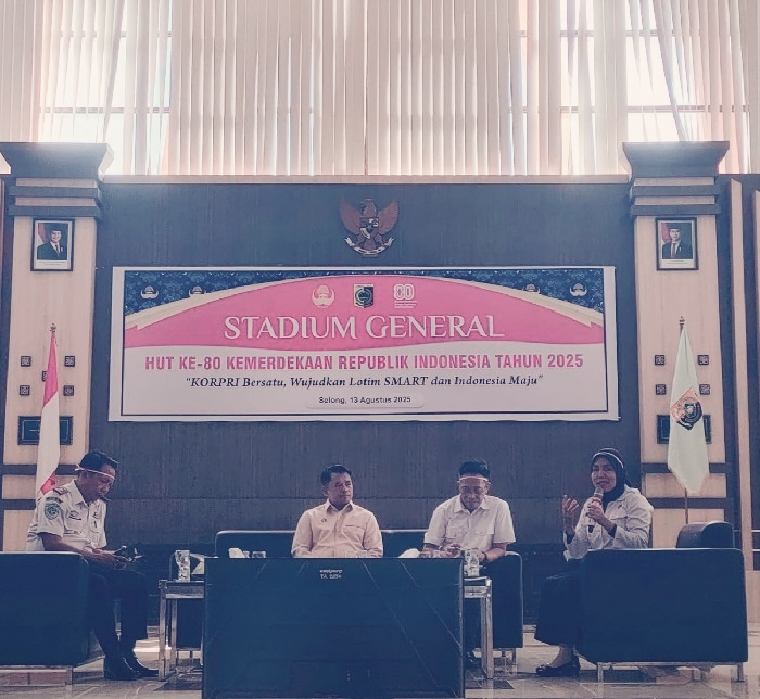Foto: Suasana acara Stadium General Korpri sambut HUT RI ke 80