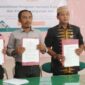Foto: Penandatanganan MoU antara KCD Dikbud Lombok Timur dengan Ketua SMSI dan Perwakilan Media Cetak, Televisi dan Elektronik.
