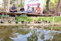 Foto: Sekda Lotim saat membuka Lomba Mancing antar Jurnalis
