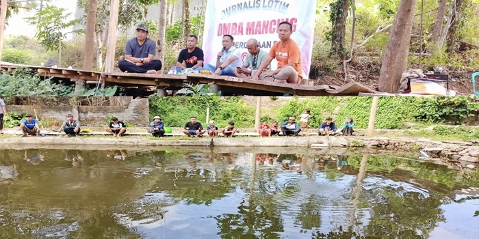 Foto: Sekda Lotim saat membuka Lomba Mancing antar Jurnalis