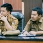 Foto: Camat Selong Lalu Ridho Arindi, S.IP, bersama Camat Sembalun Suherman, S.STP