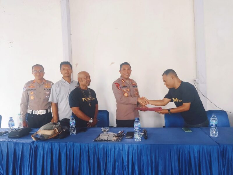 Foto: Kapolres Lotim dan jajaran bersama para Punggawa Forum Wartawan Media Online Lotim