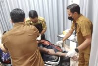 Foto: Wahyudi petugas Damkarmat Lotim yang menjadi korban insiden kecelakaan