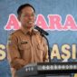 Foto: Sekda Lotim H.M Juaini Taofik, saat memberi sambutan dalam acara pengukuhan LASQI NJ di Pendopo Bupati Lotim