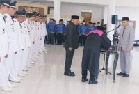 Foto: Suasana Pelantikan Eselon III dan IV lingkup Pemda Lombok Timur di Pendopo Bupati