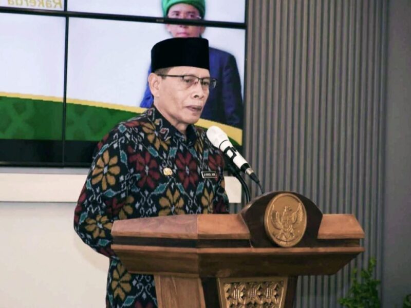 Foto: Wakil Bupati Lotim, H.Moh Edwin Hadiwijaya, pada acara Rakerda IKPP NWDI Pancor Lombok Timur