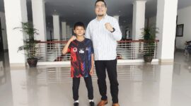 Foto: Farouk Bawazier Anggota DPRD Partai PPP bersama Atlet Cilik MMA Lalu Reza Asyaukani