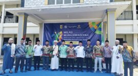 Foto: Pengurus Muhammadiyah NTB bersama jajaran, Civitas Akademika ITSKes Muhammadiyah Selong, ormas keagamaan, forkopimda dan sejumlah OPD pada Milad Muhammadiyah