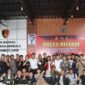 Foto: Suasana keakraban jajaran Polres Lombok Timur dengan para insan pers