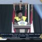 Foto: Rektor Institut Elkatarie Lombok Timur, Dr.Asbullah Muslim, M.Pd.I, saat membuka Wisuda Angkatan Ke II tahun akademik 2025/2026 di Grand Madani Hotel Mataram
