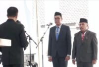 Foto: suasana pelantikan Kadis Dikbud & Kadis Kesehatan Lombok Timur di Aula Pendopo Bupati