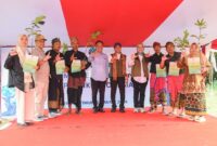 Foto: Menteri Kehutanan bersama Sekda Lombok Timur dan pejabat terkait.