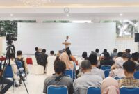 Foto: Bupati Lombok Timur H. Haerul Warisin, saat acara ramah tamah dan buka bersama awak media di Pendopo Bupati