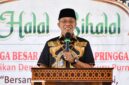 Foto: Sekda H.M. Juaini Taofik, saat hadiri halal bihalal PGRI Cabang Pringgabaya
