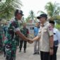 Foto: Sekda Lombok Timur H. M. Juaini Topik dan Penanggung Jawab Operasional (PJO) TMMD Brigjen TNI Wawan Setiawan