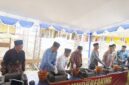 Foto: Peletakan batu pertama Rektorat ITSKes Muhammadiyah Selong oleh Menteri Dikdasmen, bersama Rektor ITSKes Muhammadiyah Selong, Sekda Lombok Timur, PWM, dan PDM.