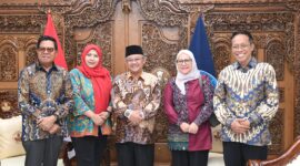 Foto: Bupati Lotim dan Sekda bersama Mendikdasmen Prof. Dr. Abdul Mu’ti, M.Ed., di Jakarta