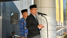 Foto: Sekda Lotim Dr. H.M.Juaini Taufik, M.Ap, pada peringatan Hari Lahirnya Pancasila