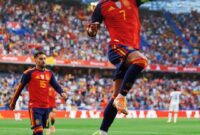Foto: Ferran Torres pemain Spanyol usai bobol gawang Argentina 