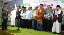 Foto: Camat Selong, Lalu Ridho Arindi, S.IP.,saat membuka MTQH ke-32 di Kelurahan Sandubaya.