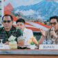 Foto: Bupati H. Haerul Warisin saat pidato di Kodim 1615/Lotim