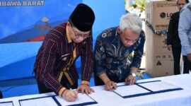 Foto: Wabup Lotim saat hadiri giat GPIPS di Pemda Lombok Tengah