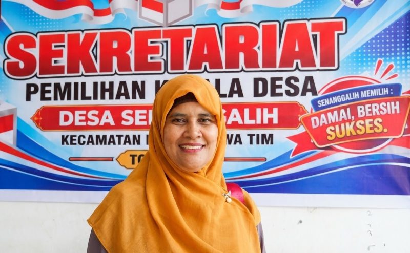 Foto: Mariani, bakal calon Kepala Desa Senanggalih, Kecamatan Sambelia